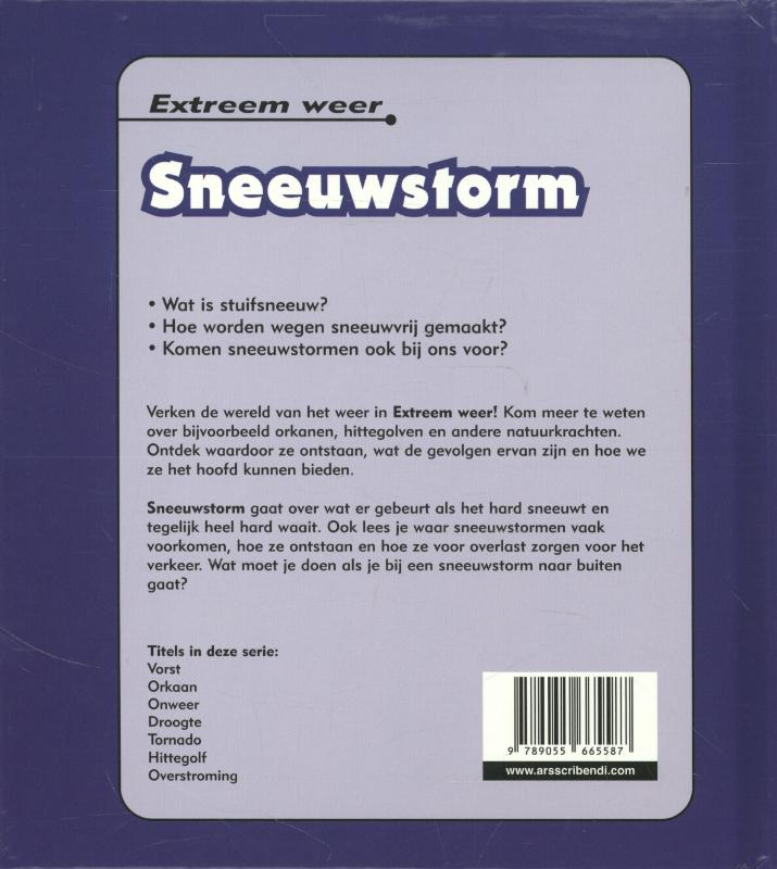 Sneeuwstorm / Extreem weer achterkant