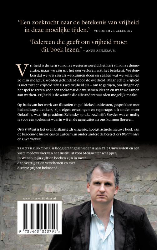 Over vrijheid achterkant