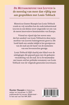 De metamorfose van Leuven achterkant
