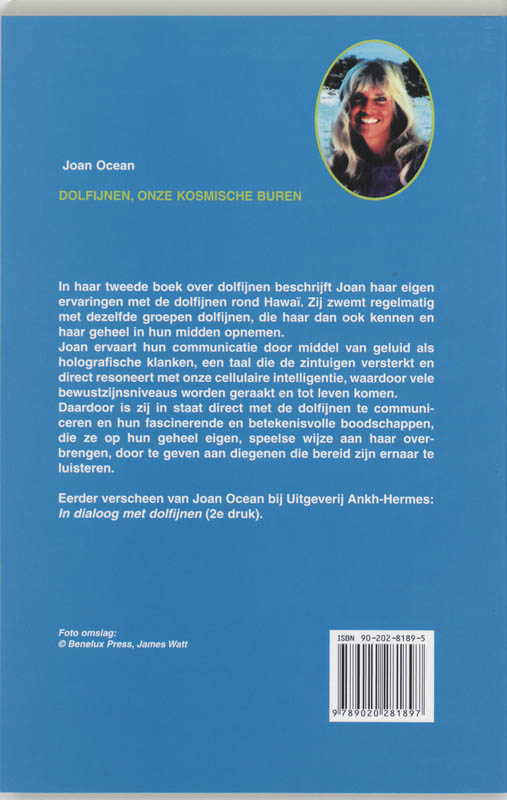 Dolfijnen, onze kosmische buren Dolfijnen, onze kosmische buren achterkant