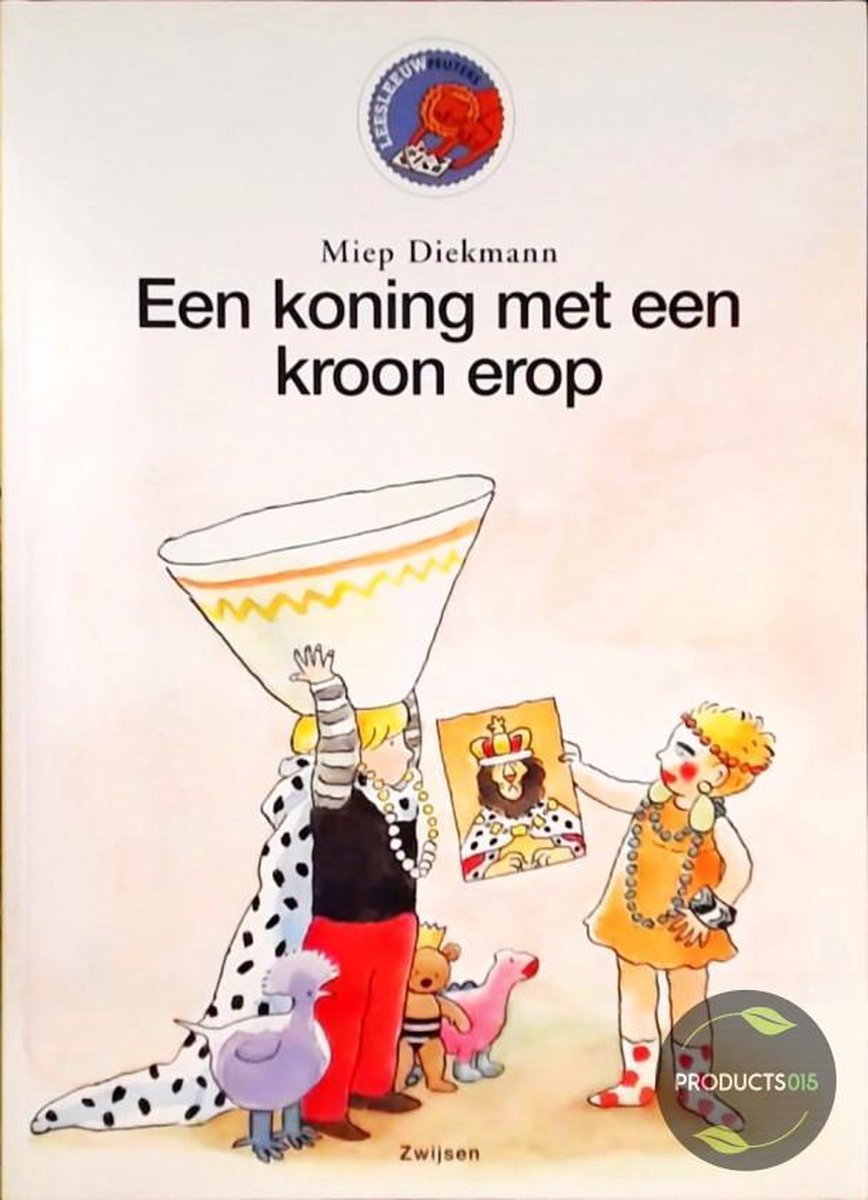 Een koning met een kroon erop