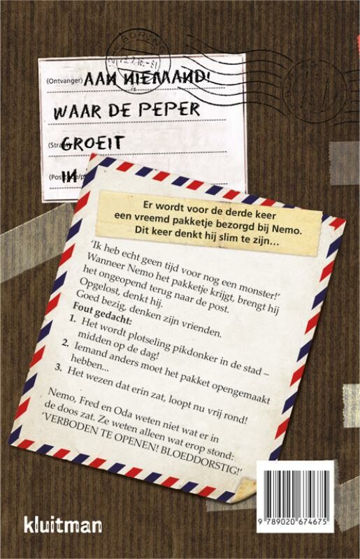 Verboden te openen! Bloeddorstig! / Verboden te openen! achterkant