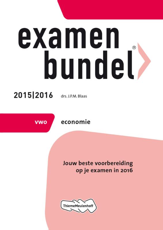 boekenbalie_9789006636598_cover Examenbundel vwo Economie 2015/2016 vwo economie