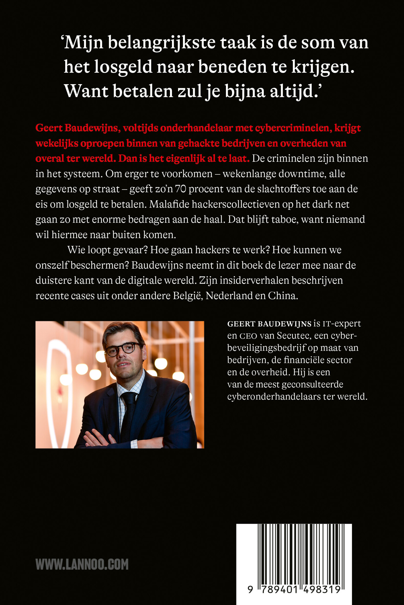 Onderhandelen in het duister achterkant