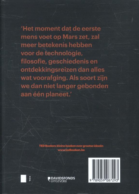 Hoe we zullen leven op Mars / TED-boeken achterkant