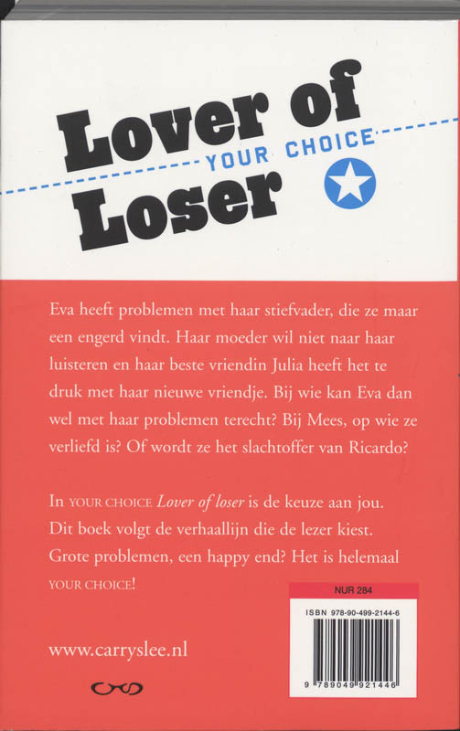 YOUR CHOICE lover of loser achterkant