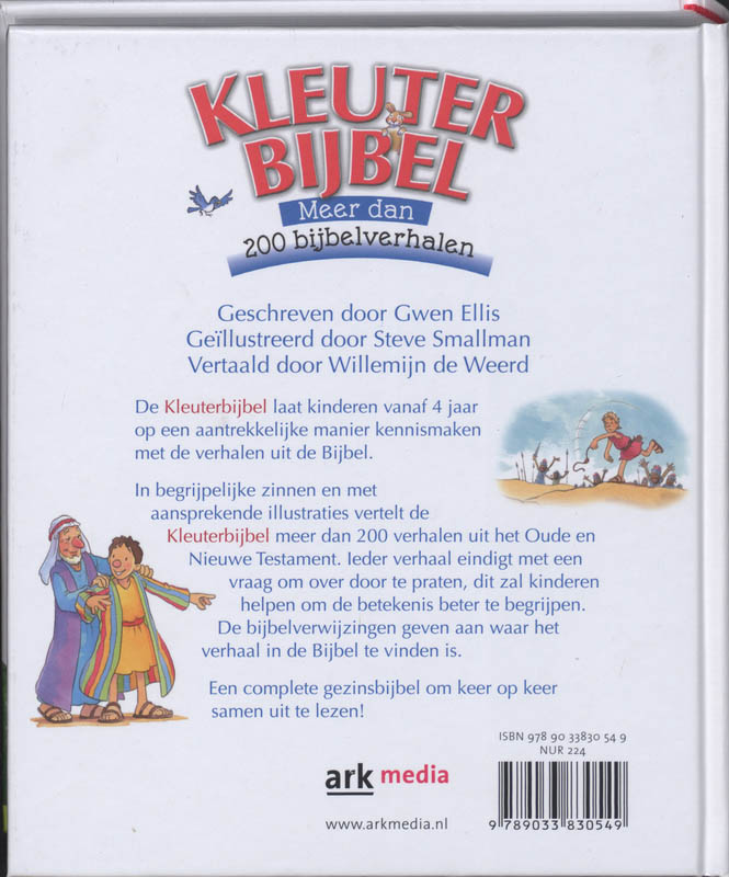 Kleuterbijbel achterkant