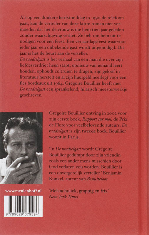 De raadselgast achterkant