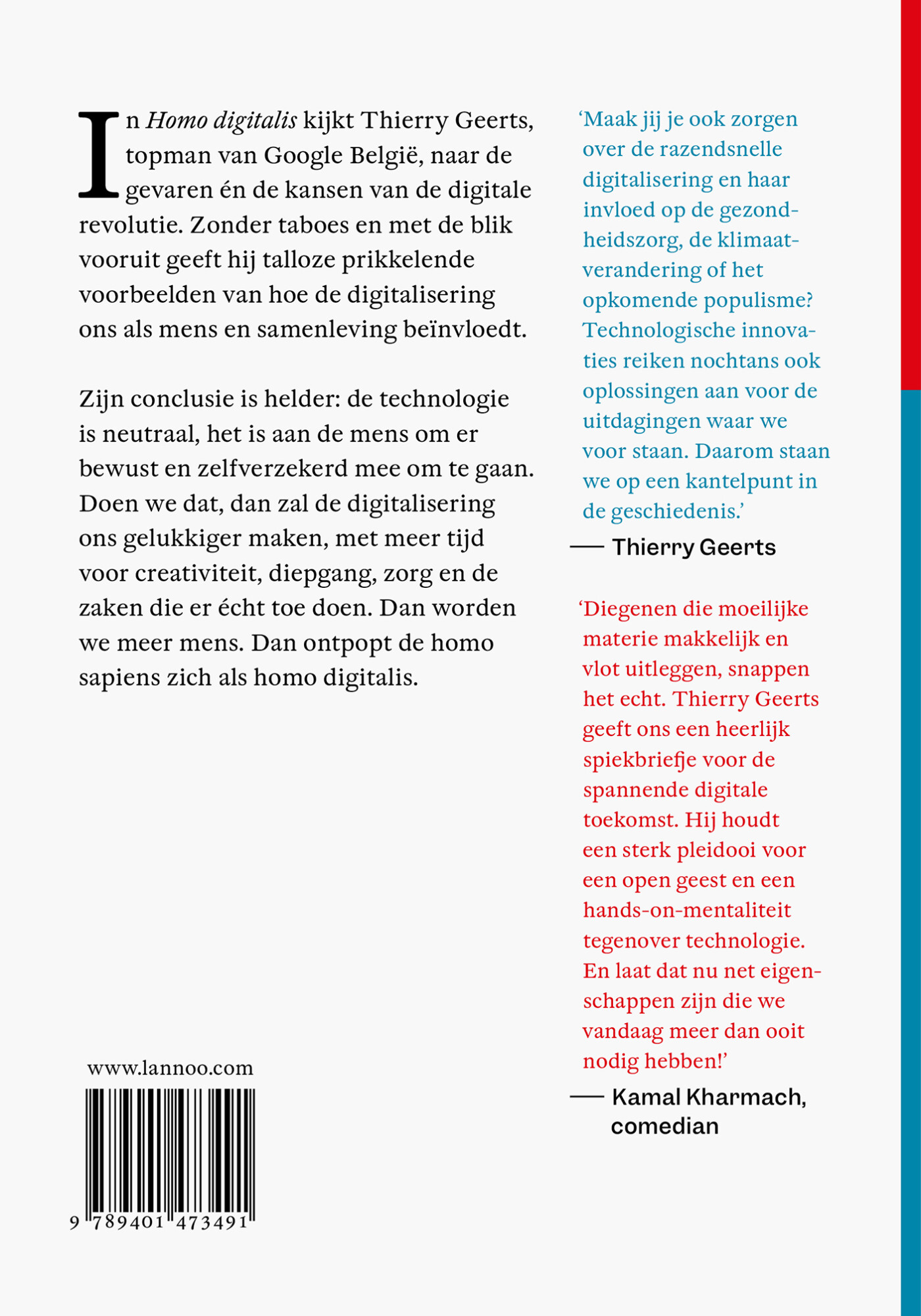 Homo Digitalis achterkant