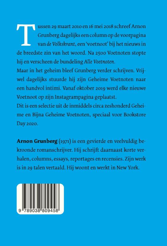 Geheime voetnoten Geheime voetnoten achterkant