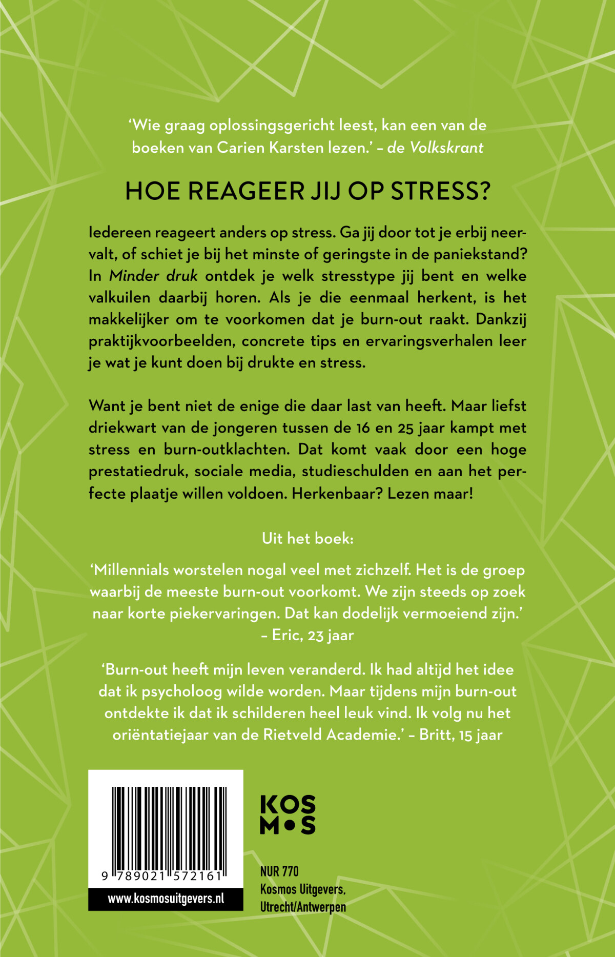 Minder druk achterkant