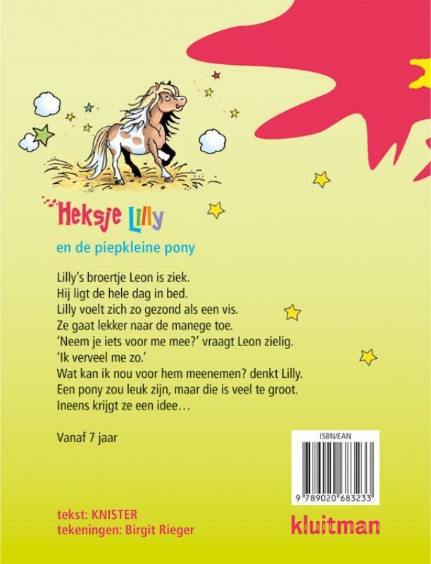 Heksje Lilly en de piepkleine pony / Heksje Lilly achterkant