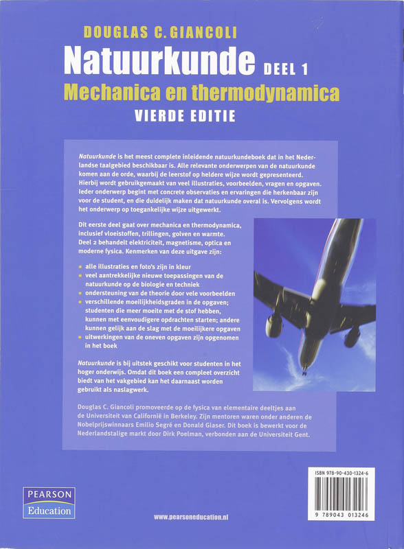 Natuurkunde 1 Mechanica en thermodynamica achterkant