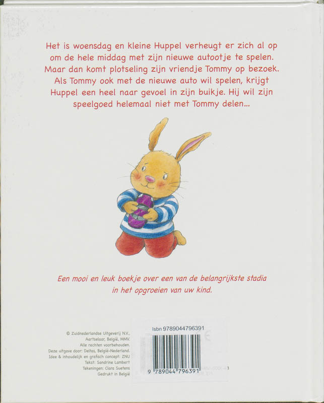 Kleine Huppel leert samenspelen achterkant