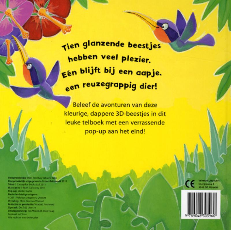 Tien zoemende beestjes achterkant