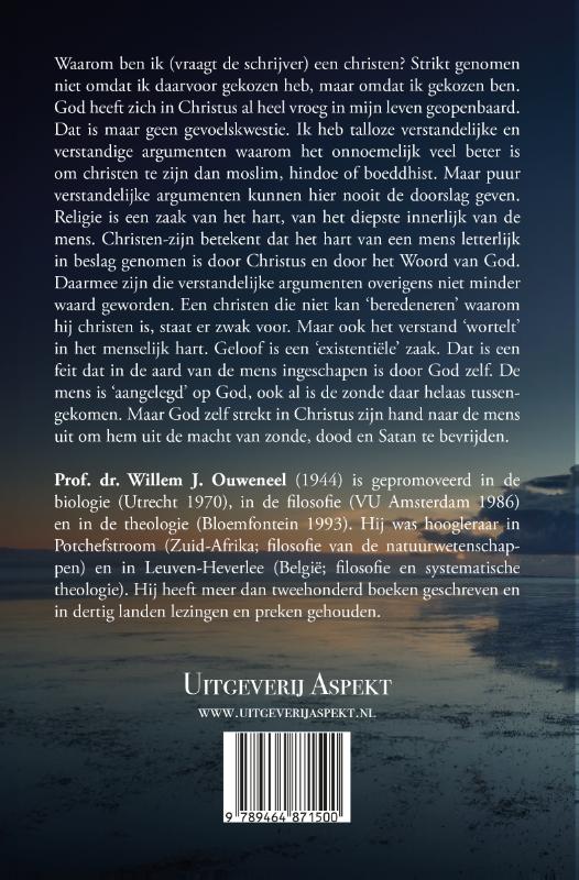 Waarom ik een christen ben achterkant