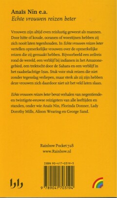 Echte vrouwen reizen beter / Rainbow pocketboeken / 728 achterkant