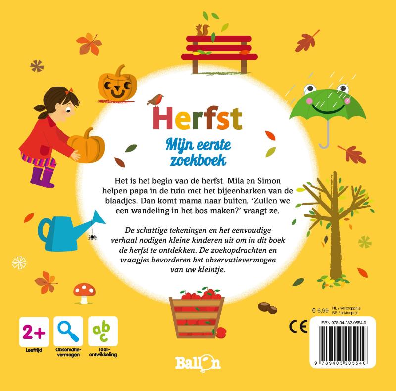 Herfst / Mijn eerste zoekboek / 0 achterkant