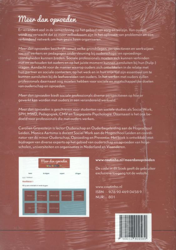 Meer dan opvoeden Meer dan opvoeden achterkant