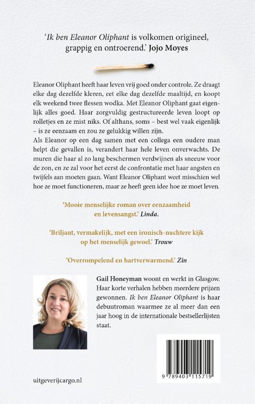 Ik ben Eleanor Oliphant (met mij gaat alles goed) Ik ben Eleanor Oliphant (met mij gaat alles goed) achterkant