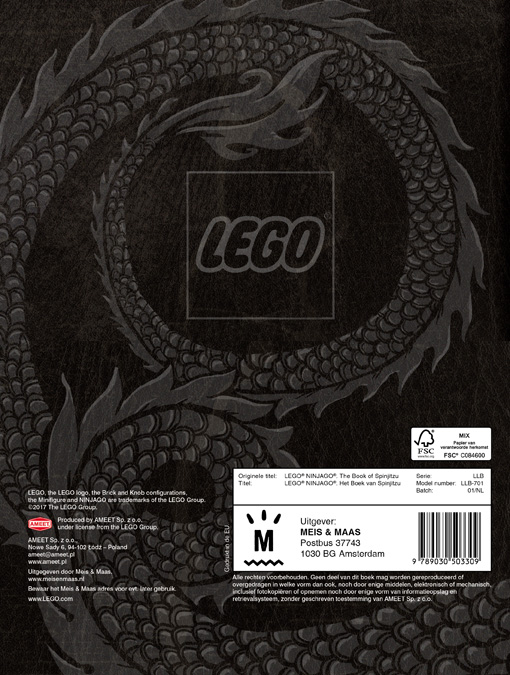 Het boek van Spinjitzu / Lego Ninjago achterkant