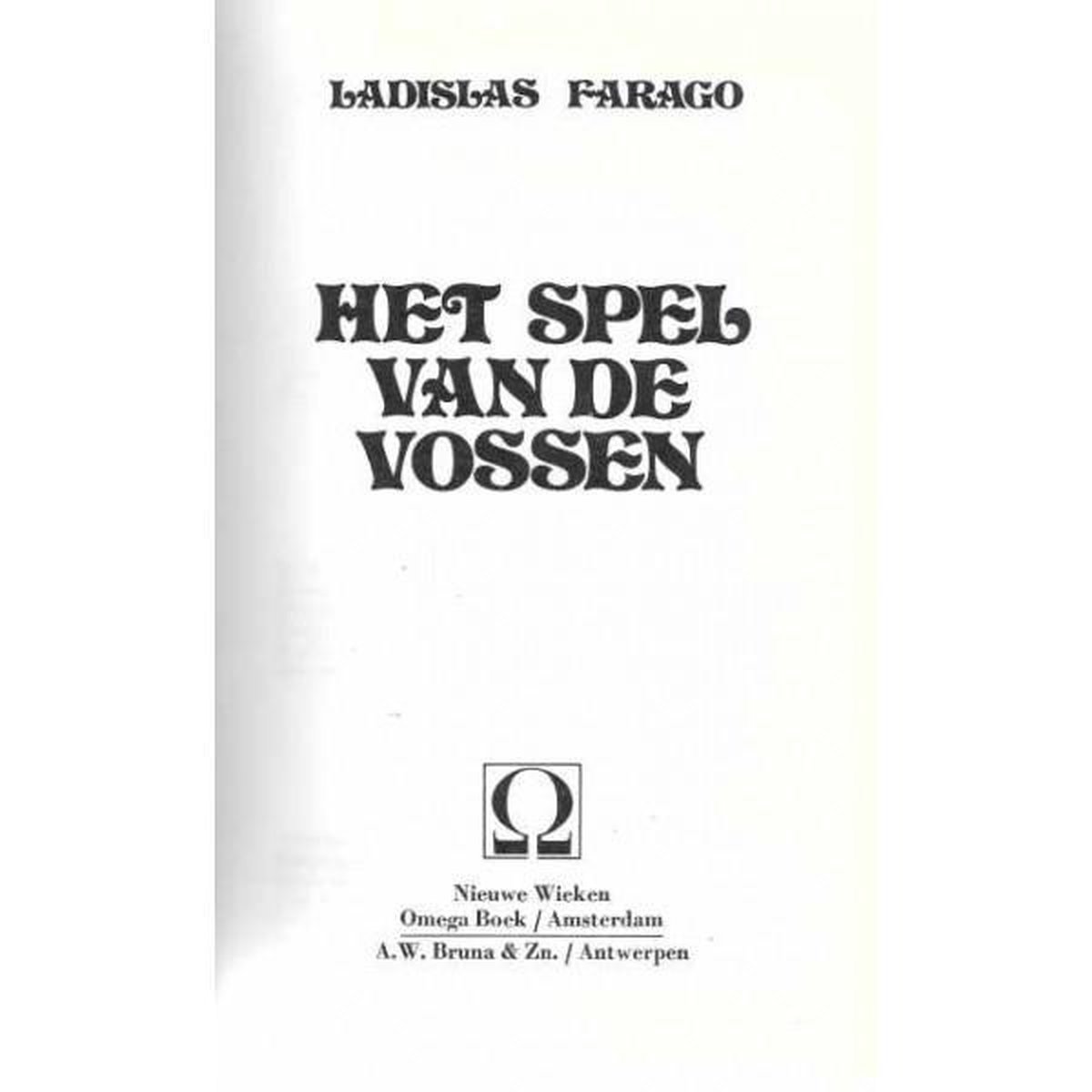 Farago Het Spel Van De Vossen thumbnail