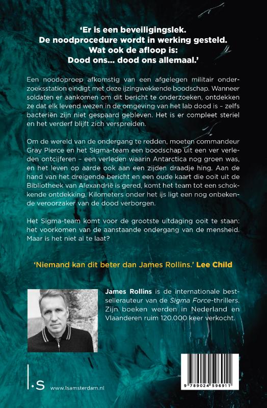Het zesde uitsterven / Sigma Force / 10 Het zesde uitsterven / Sigma Force / 10 achterkant