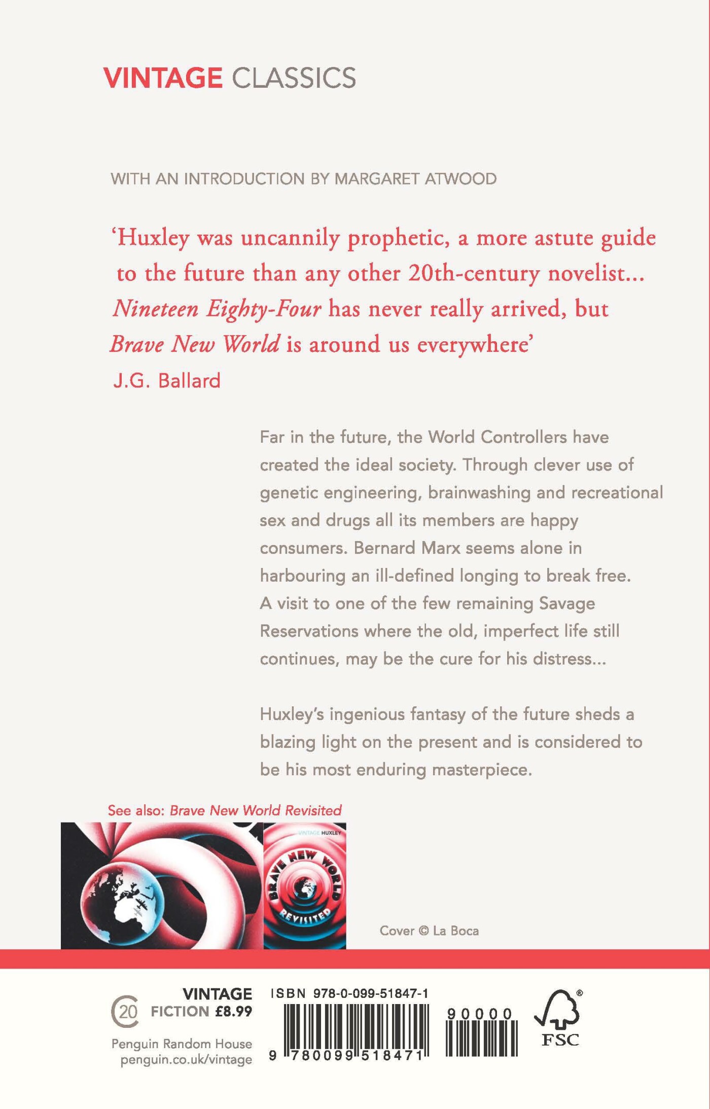 Brave new world / Vintage classics achterkant