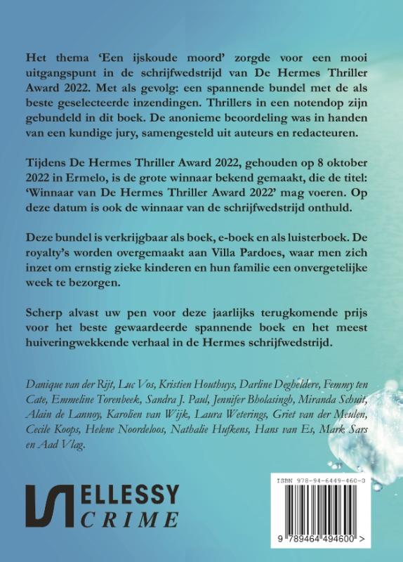 Een ijskoude moord / Hermesbundel / 2022 achterkant