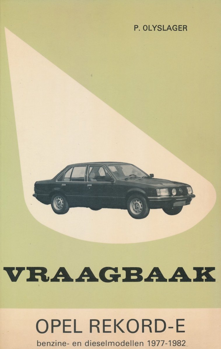 VRAAGBAAK OPEL REKORD E 1977-82