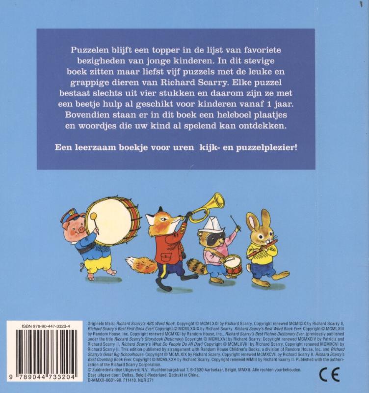 Puzzelboek / Richard Scarry achterkant