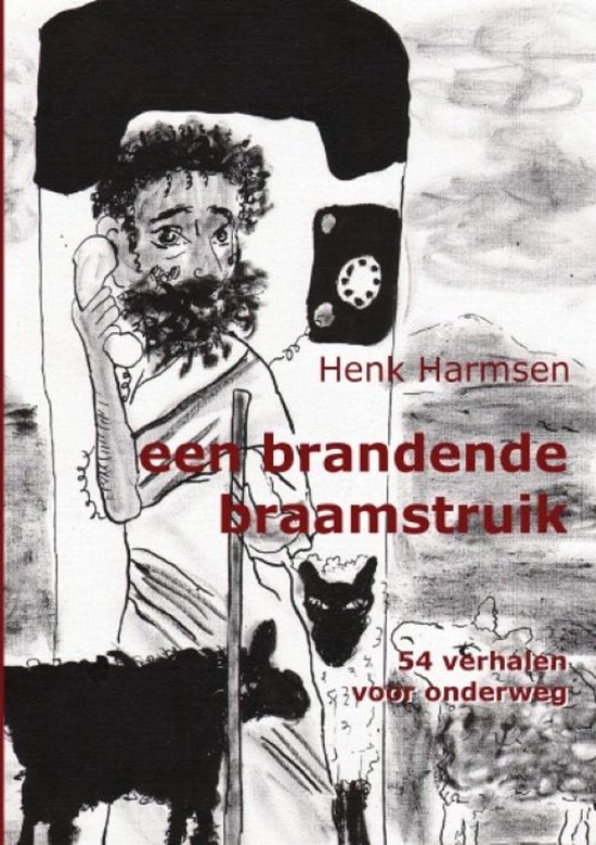 een brandende braamstruik