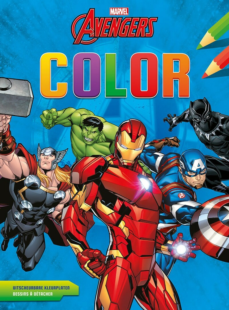boekenbalie_9789044764468_cover Marvel Avengers Color kleurblok / Marvel Avengers bloc de coloriage