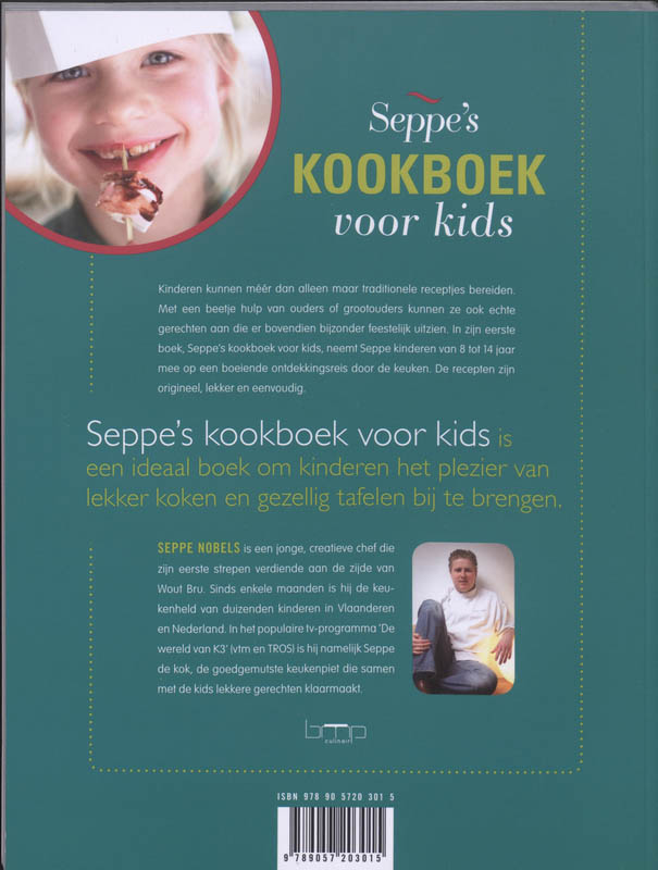 Seppe's Kookboek Voor Kids achterkant