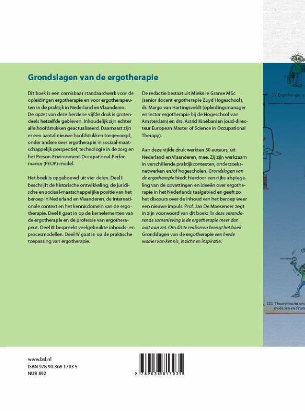 Grondslagen van de ergotherapie achterkant