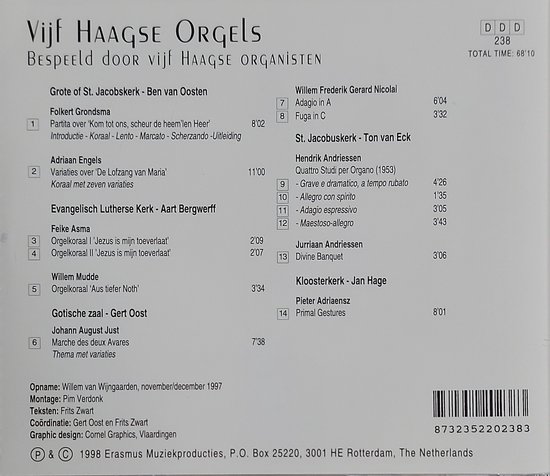 Vijf Haagse Orgels