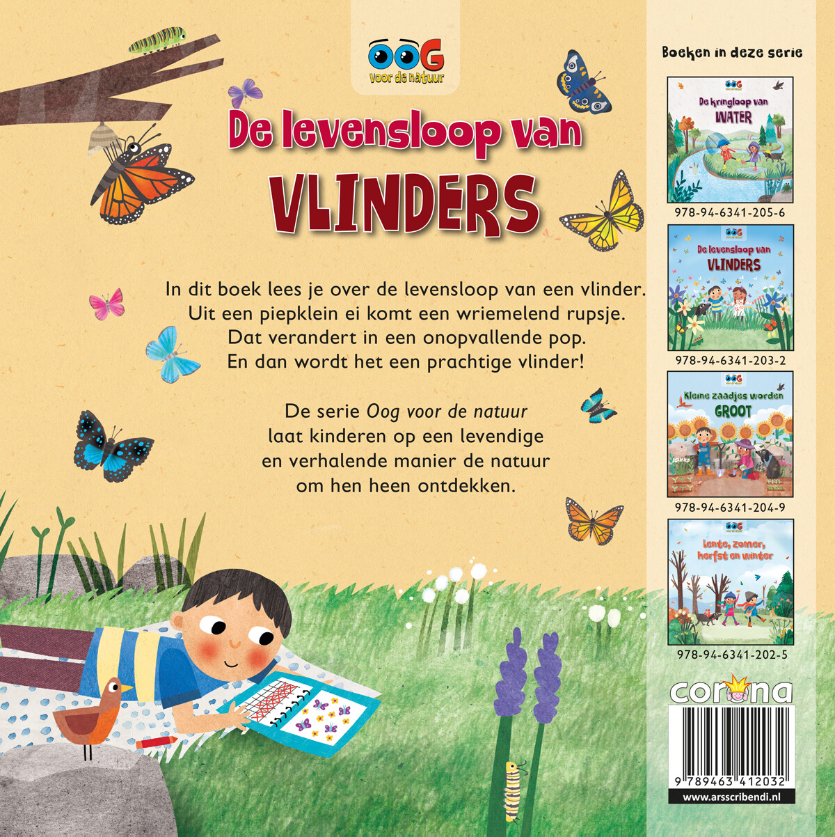 De levensloop van vlinders / Oog voor de natuur achterkant