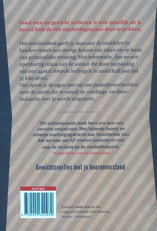 Het antidieetboek Het antidieetboek achterkant