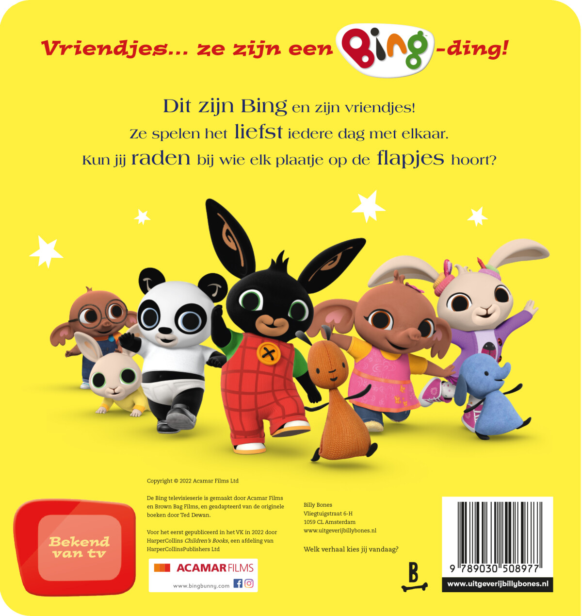 Hallo, Bing! / Bing achterkant