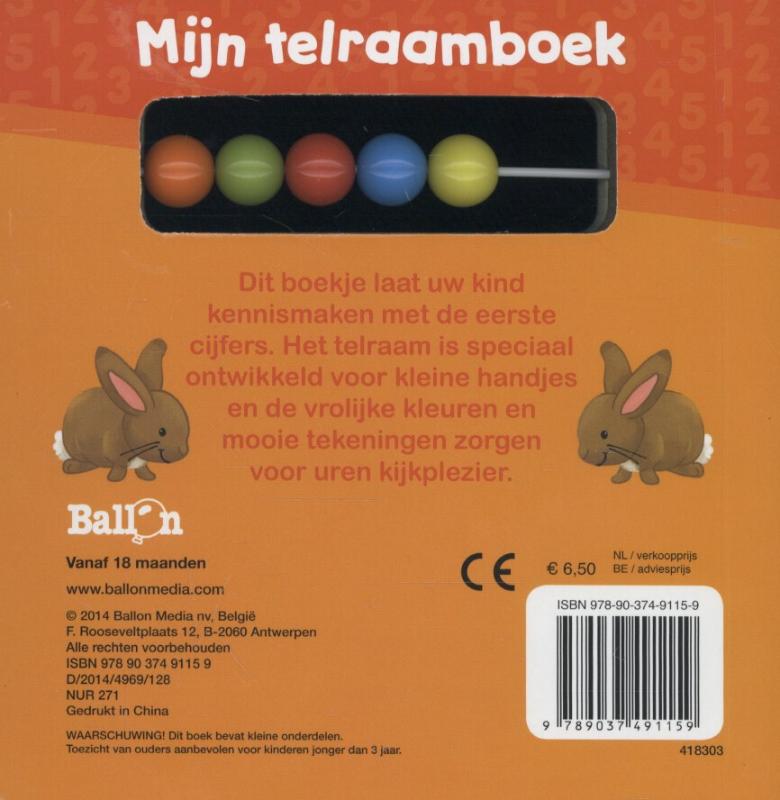 Mijn telraamboek - Op de boerderij achterkant