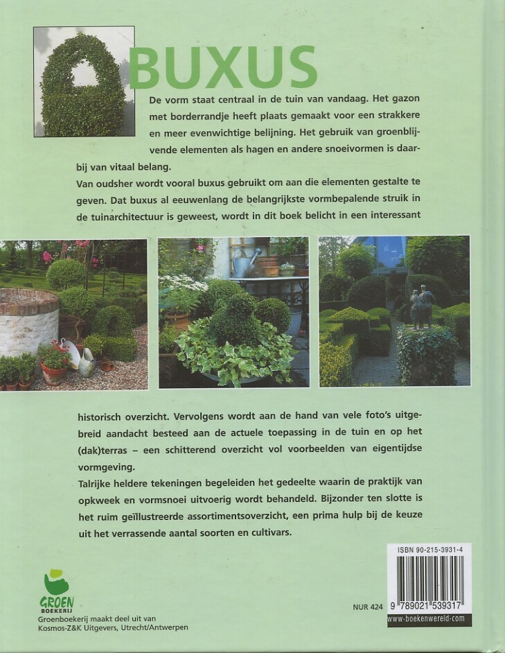 Handboek Buxus achterkant