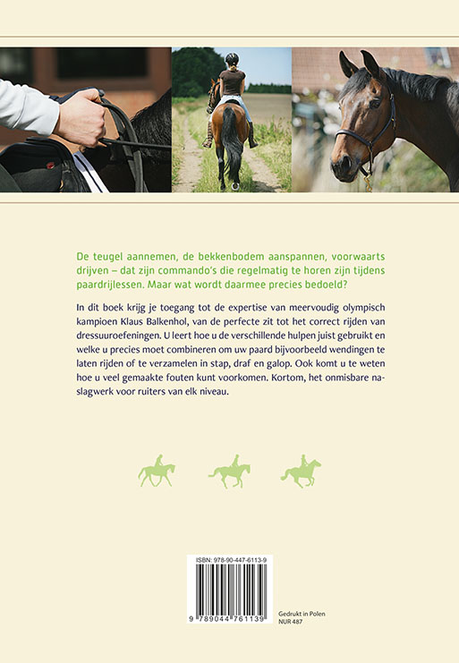 Perfect leren paardrijden achterkant