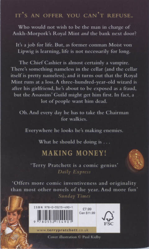 Making money / Discworld series / 36 achterkant