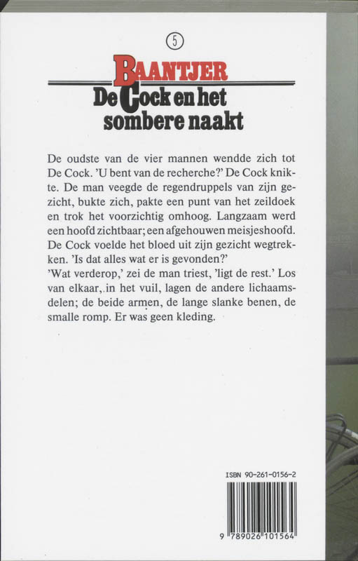 De Cock en het sombere naakt / Baantjer / 5 achterkant