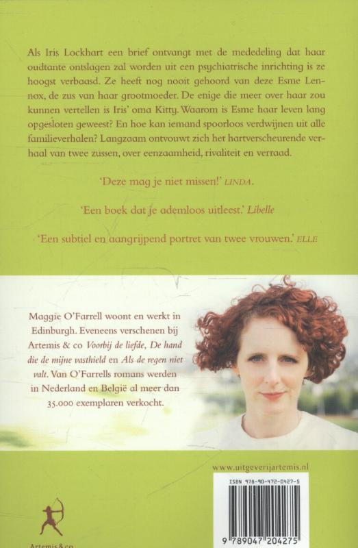 Het verdwenen leven van Esme Lennox Het verdwenen leven van Esme Lennox achterkant