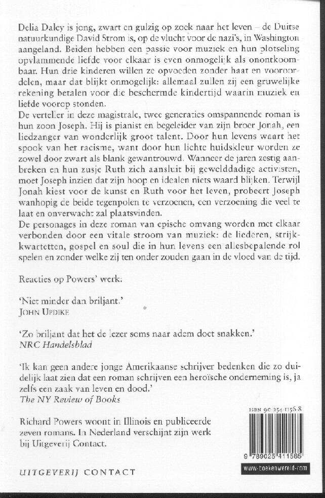 Het zingen van de tijd achterkant