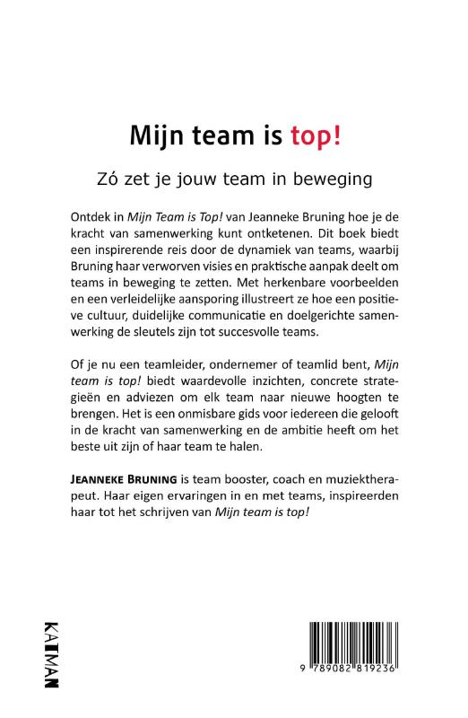 Mijn team is top! achterkant