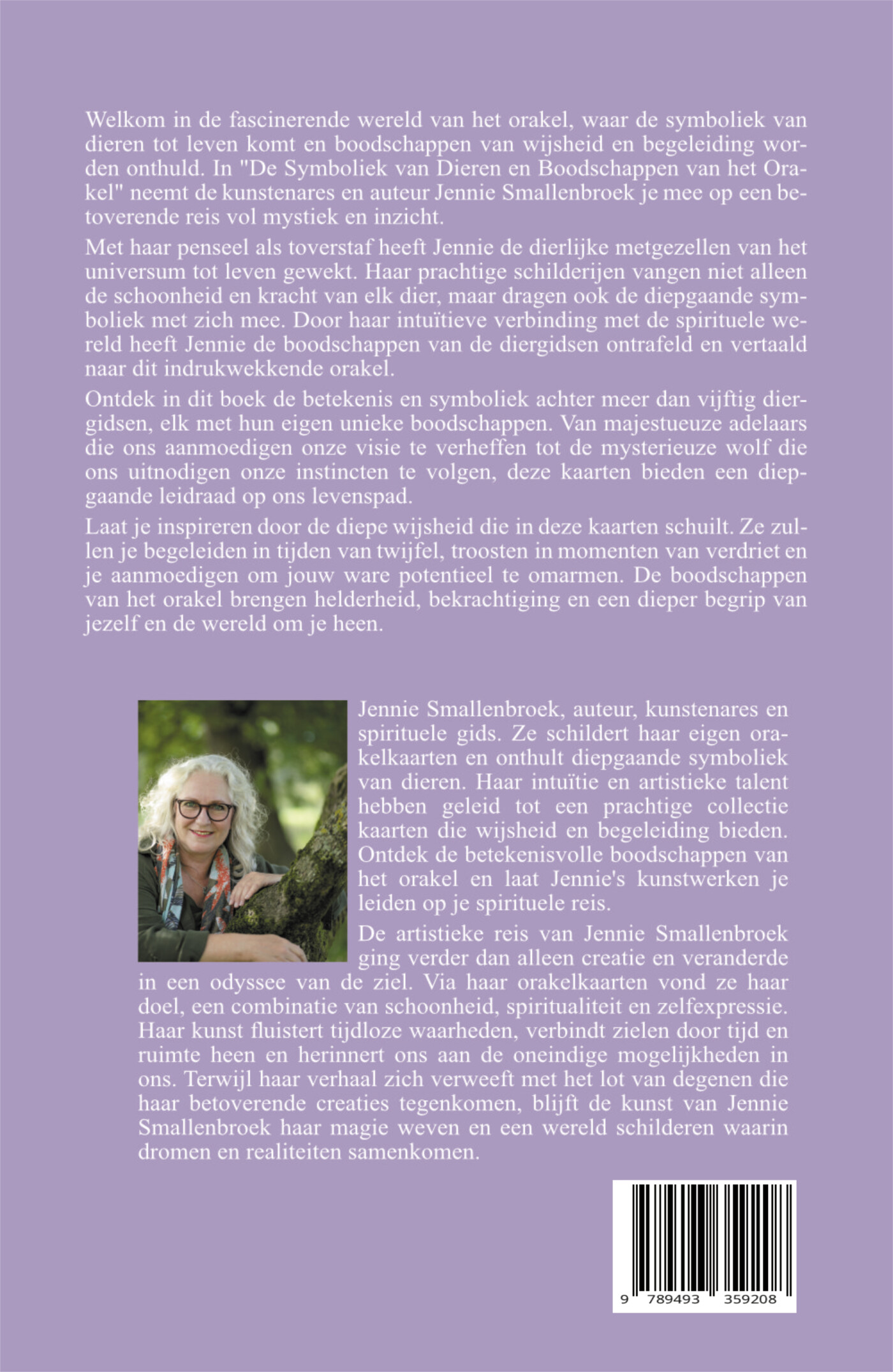 Orakelkaarten / Set - De symboliek van dieren en boodschappen van het orakel / Boek achterkant