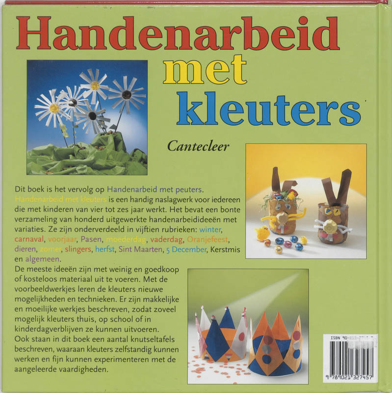 Handenarbeid Met Kleuters achterkant