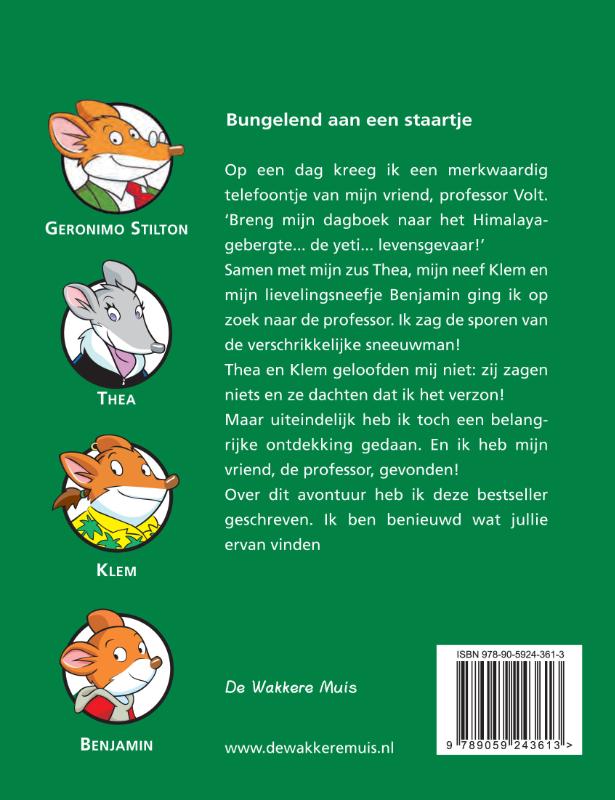 Bungelend aan een staartje / Geronimo Stilton / 7 achterkant